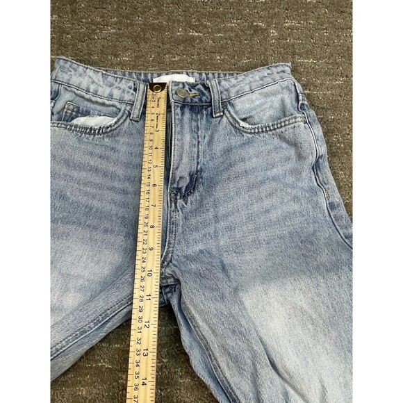 Women’s Vervet Size 24 distressed Jeans Light Wash Baggy Straight Boyfriend - Picture 3 of 11